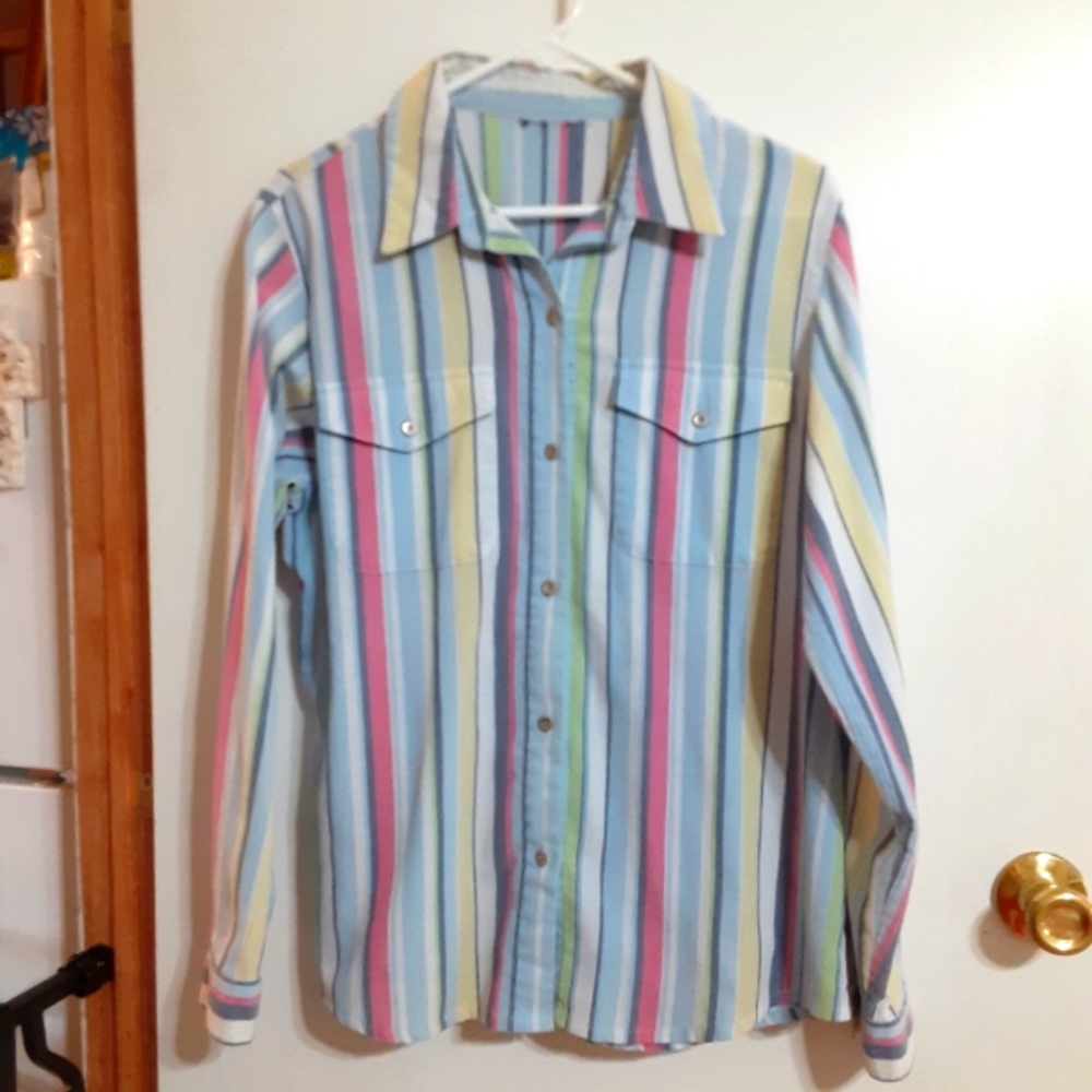 SZ L VINTAGE LONG SLEEVED TOP